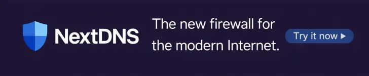 NextDNS: The new firewall for the modern Internet.